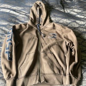 Gasp Olive Zip Up Hoodie